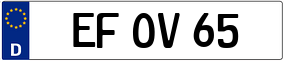 Trailer License Plate